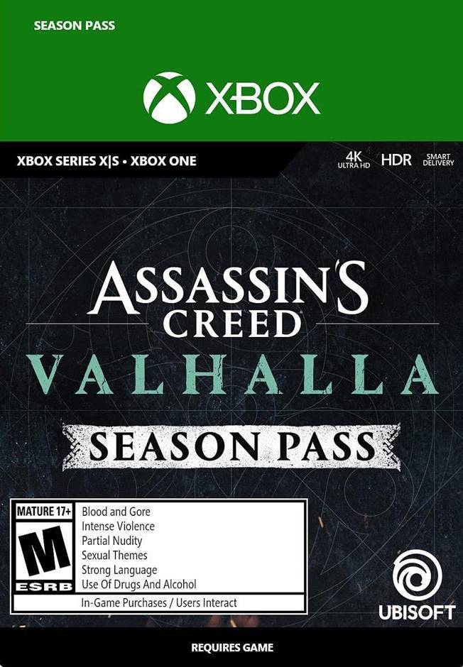 Pase de temporada de Assassin's Creed Valhalla Xbox Series X | S / Xbox One [Código Digital] Global