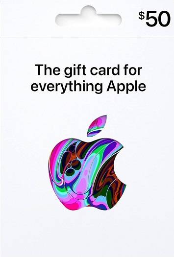 Apple-Geschenkkarte $50 USD Digitaler Code] USA