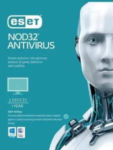 ESET Nod32 Antivirus  1 Year 3 Device Global