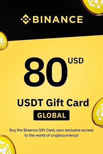 Binance Geschenkkarte 80 USDT Schlüsselcode GLOBAL