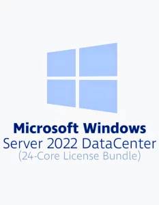 Microsoft Windows Server Datacenter 2022 24 core Chiave di licenza originale a vita GLOBALE
