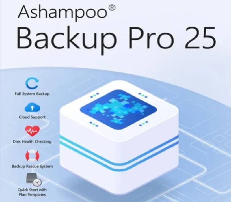 Ashampoo Backup Pro 25 clés (à vie / 1 PC)