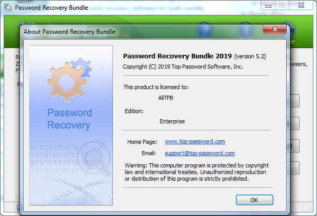 Pacchetto di recupero password Enterprise Key (a vita / 3 PC)
