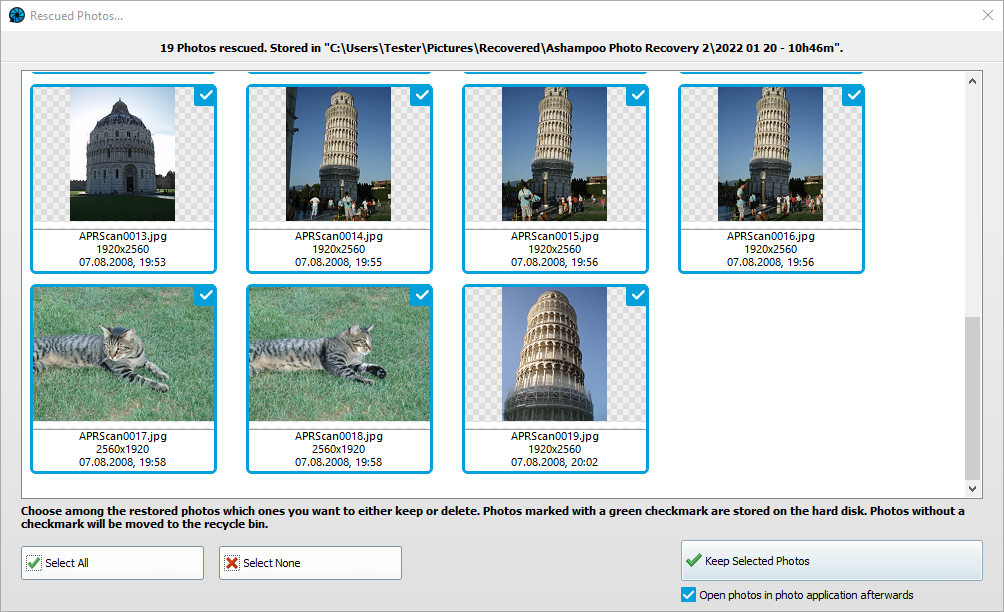 Clave de activación de Ashampoo Photo Recovery 2 (de por vida / 1 PC)