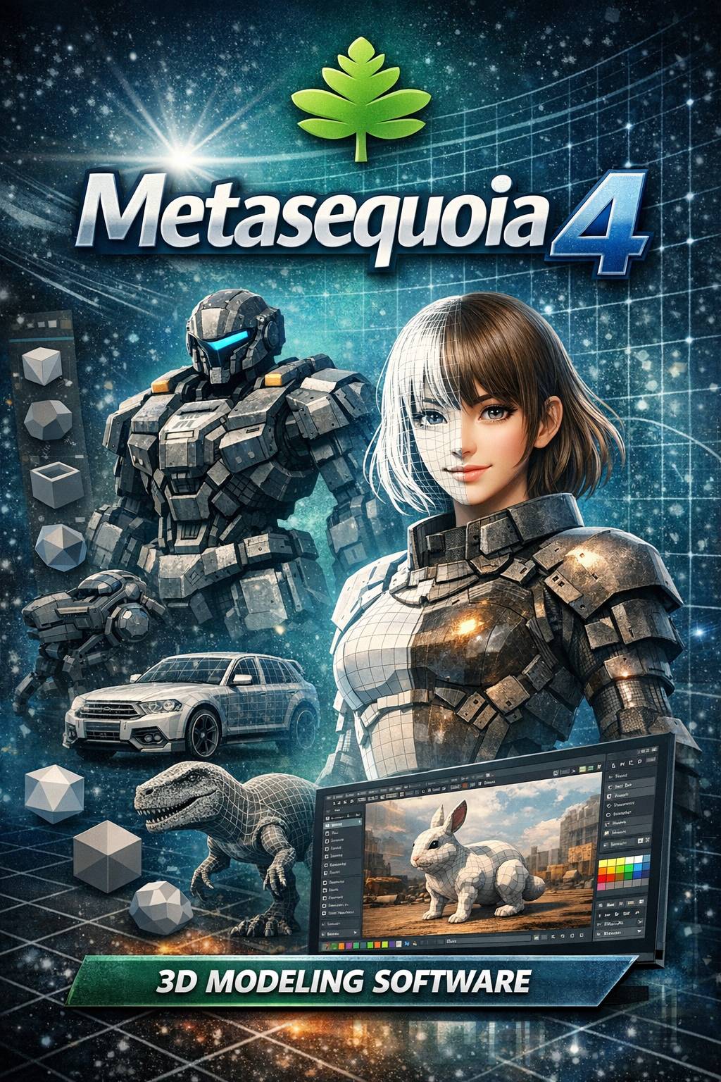 Chiave di licenza permanente GLOBALE per Metasequoia 4 EX 3D per Windows e MAC