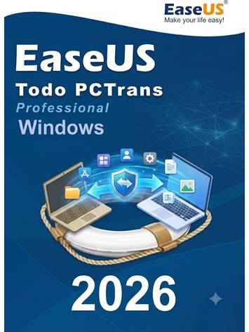 Clave de activación de por vida de EaseUS PCTrans Pro 2026 para Windows Global